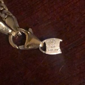 Gold necklace 14k gold dimaond zirconium pendant